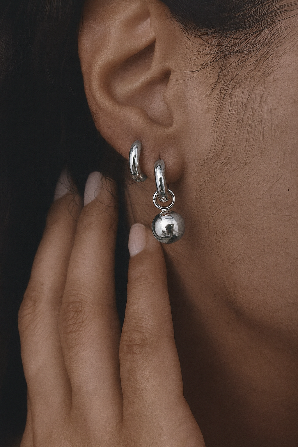 Honette Hoop Silver