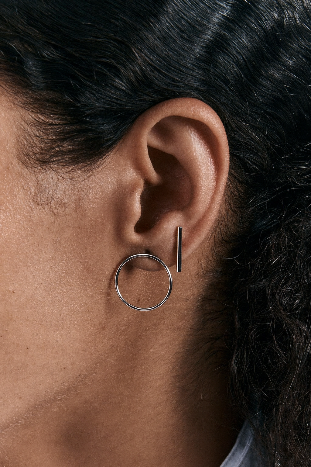 Come Earring Silver