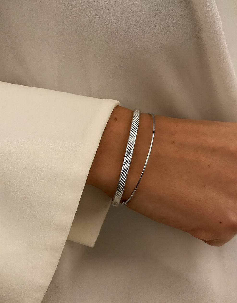 Joanna Bangle Silver