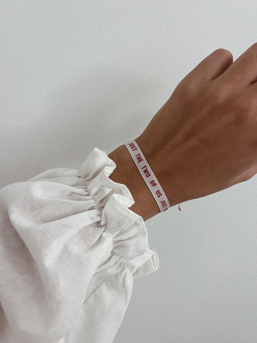 Just the 2 of Us Ribbon Bracelet
