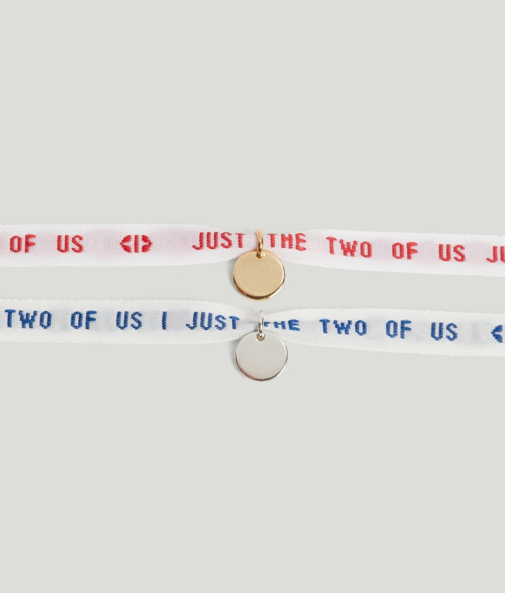 Just the 2 of Us Ribbon Bracelet