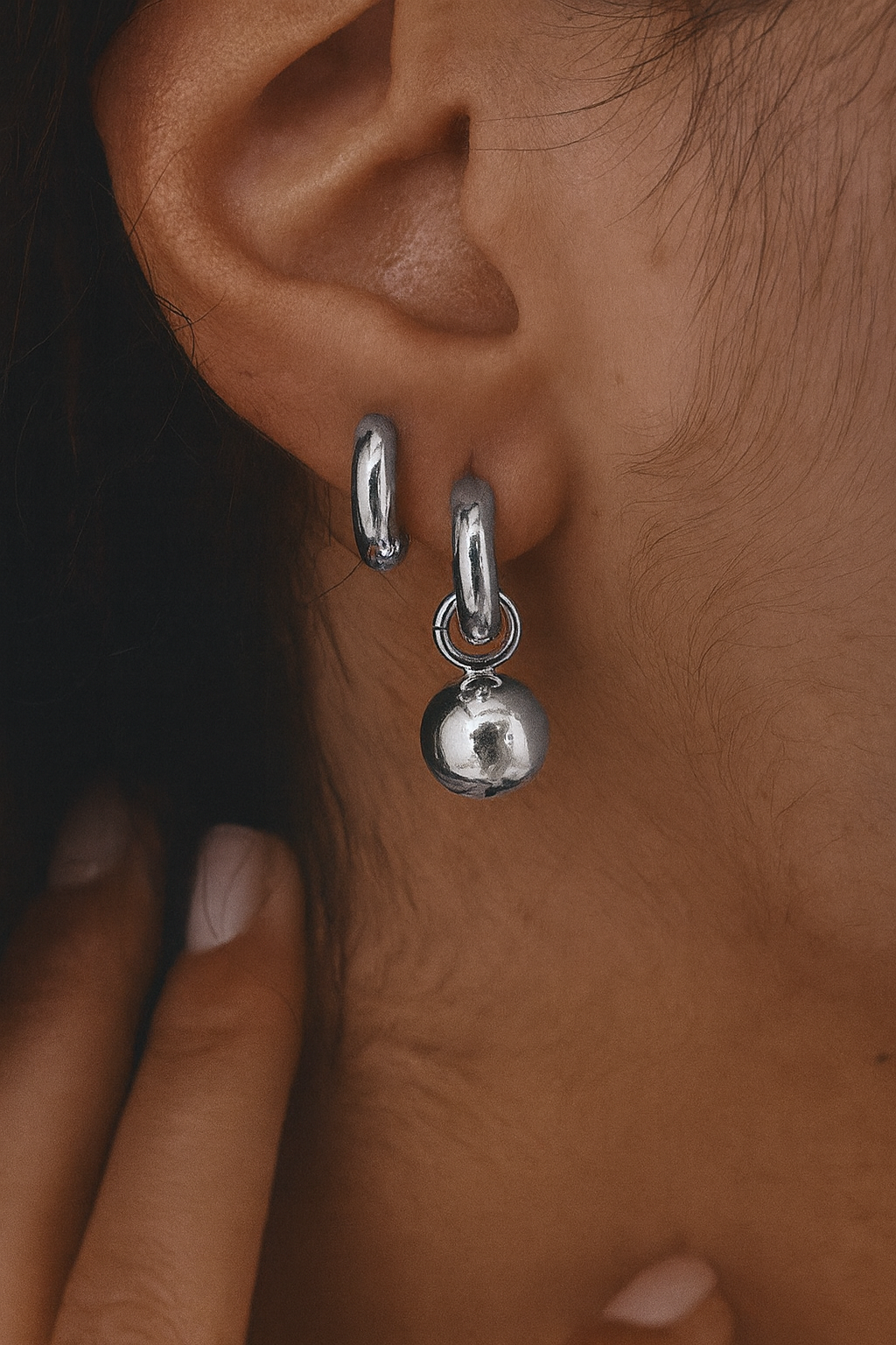 Honette Hoop Silver
