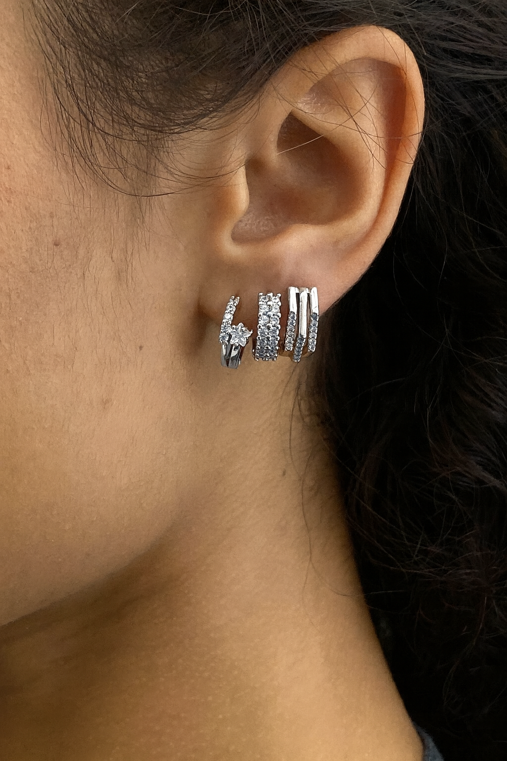 Flash Earring Silver Unit