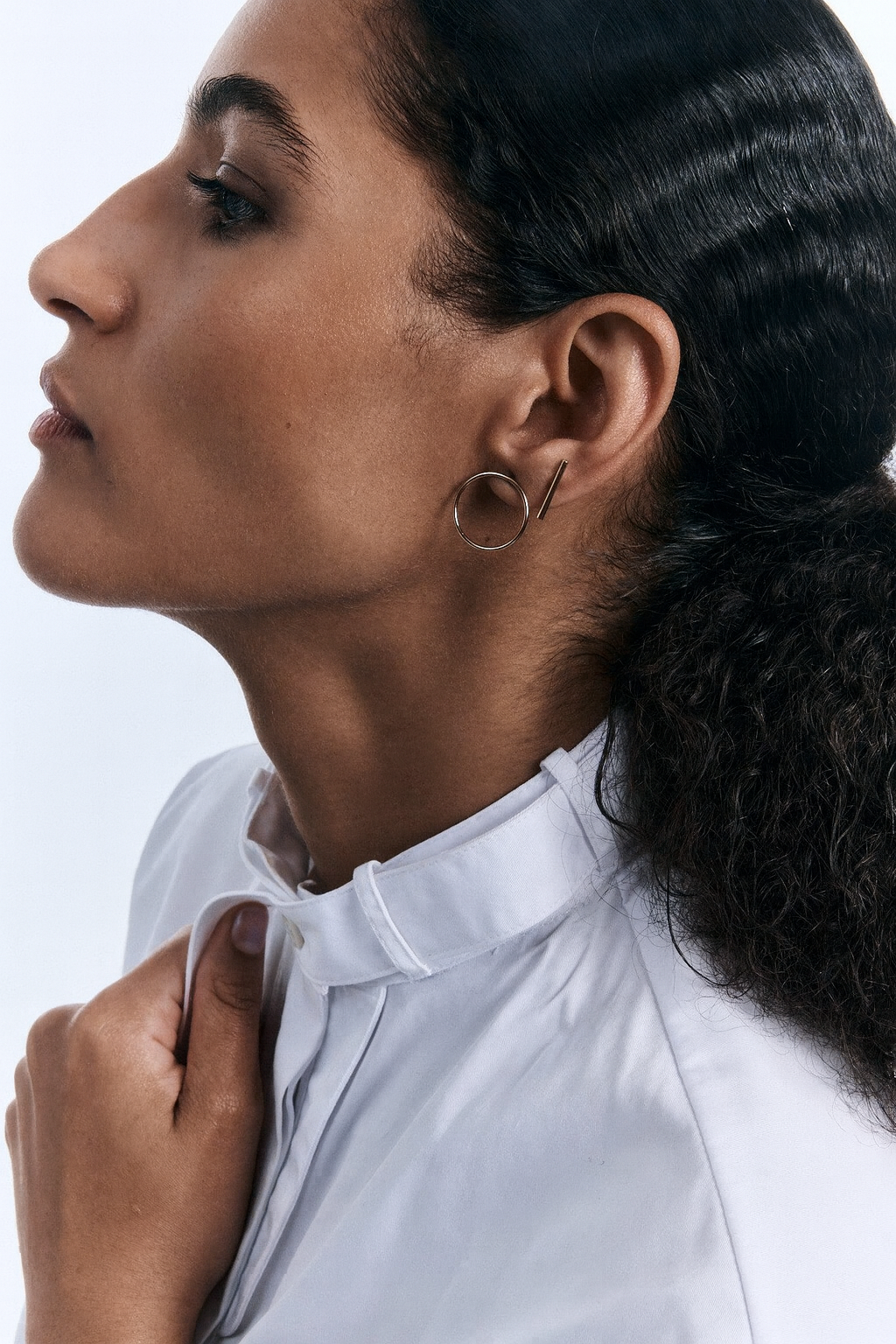 Come Earring Silver