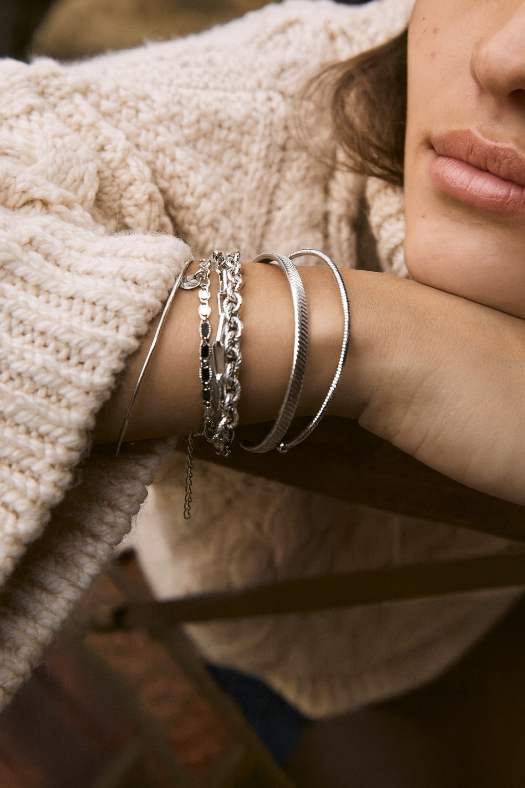 Joanna Bangle Silver