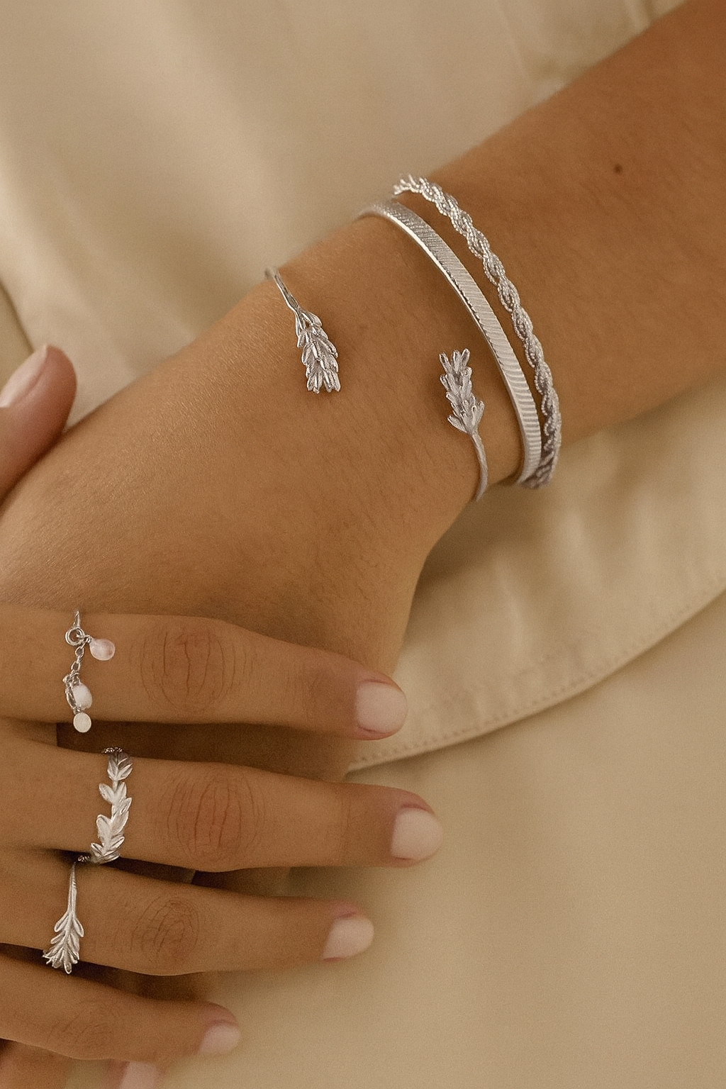Joanna Bangle Silver