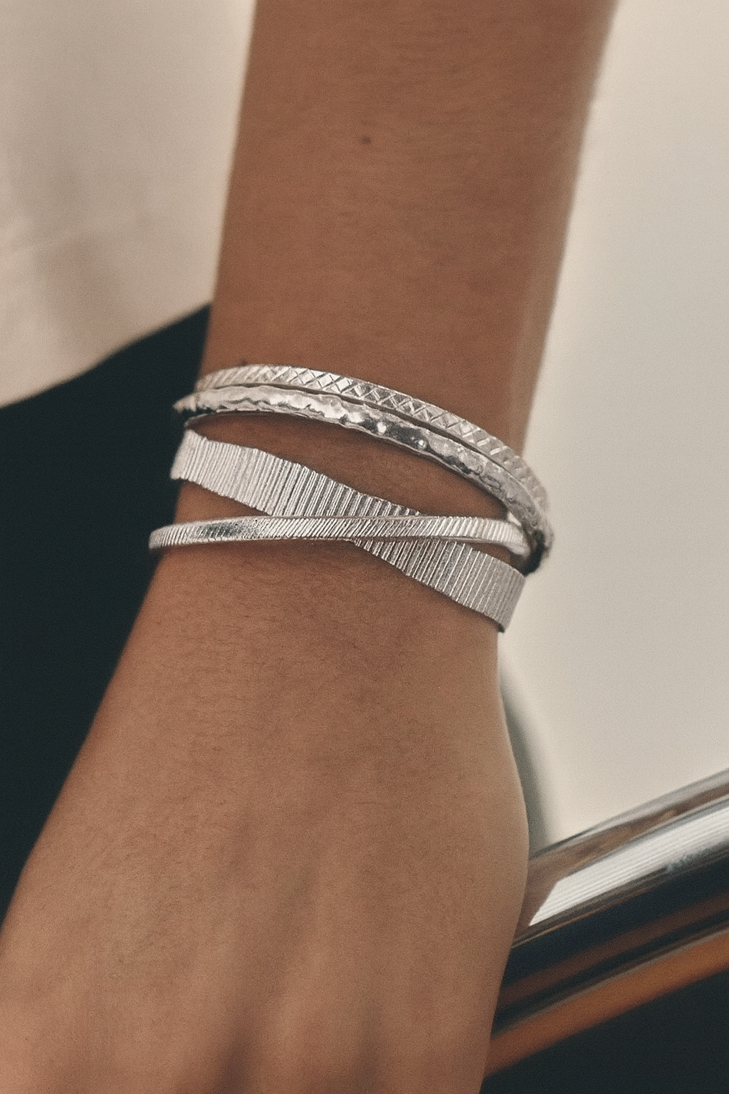 Joanna Bangle Silver