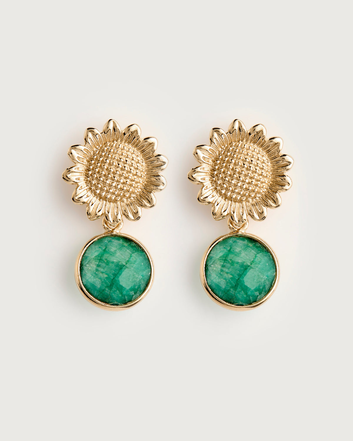 Elina Earring Agate verte