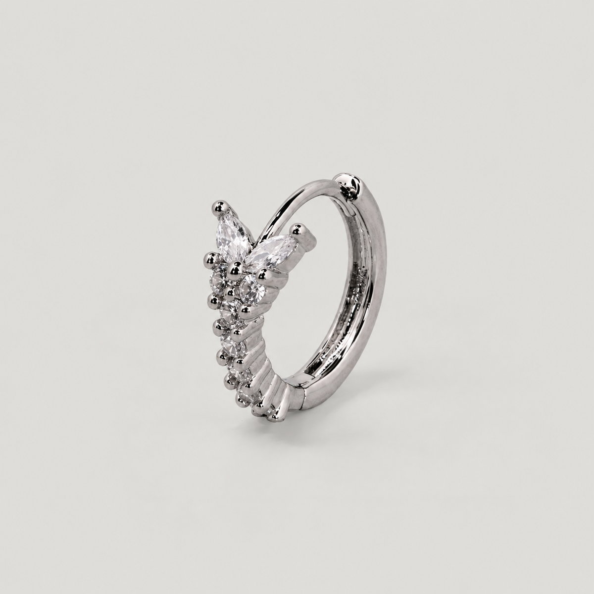 Bolt Earring Palladium-Plated - Unit